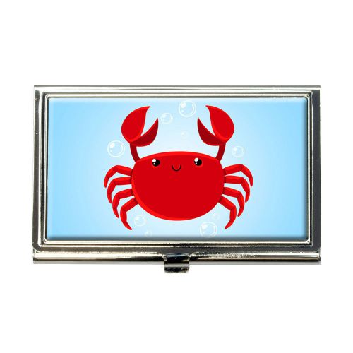 Cute Crab Business Credit Card Holder Case