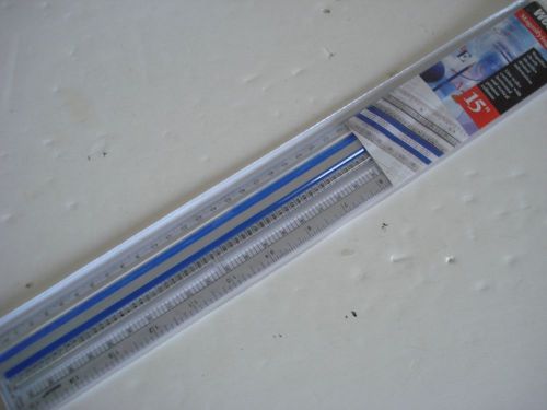 Westcott Data Processing Magnifying Ruler #R4071-15 ....Clear 15&#034; NEW