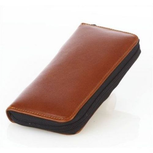 Leather pen case color: brown for sale