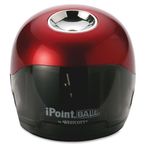 Westcott iPoint Ball Battery Pencil Sharpener - Red, Black - 1 Ea