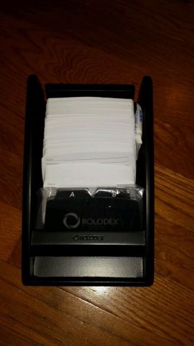 Rolodex--- Black Wood Tones 300 cards