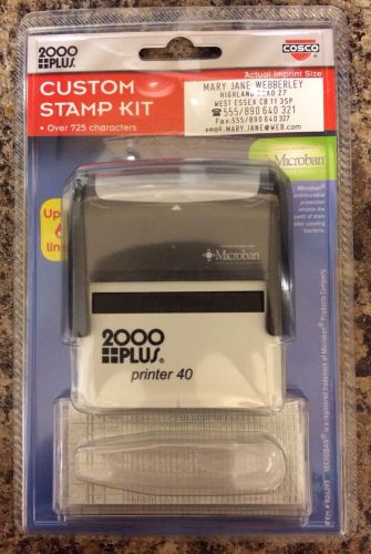 Cosco 2000 Plus Custom Stamp Kit, Printer 40. Over 725 Characters up to 6 Lines.
