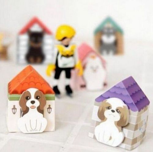 FD927 Funny Puppy House It Dog Sticker Post Bookmark Mark Memo Sticky Note ~1pc~