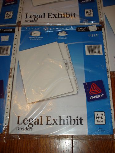 Avery Legal Exhibit Tab Dividers 7 PKGS (27 in each pack) 11374  FREE SHIPPING