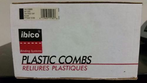 Ibico Brand - 3/4&#034; Black Plastic Combs (100/Pkg) *NEW*