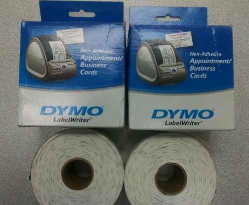 Lot of (4) DYMO 30374 Appointment Business Cards Non-Adhesive