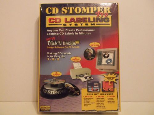 Cd stomper pro cd labeling system new in a sealed package for sale