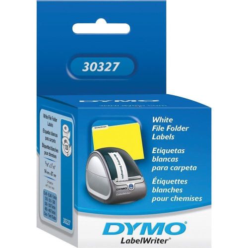 Genuine DYMO LabelWriter File-Folder 9/16&#034; x 3-7/16&#034;, 130/rl  30327 2 Rolls