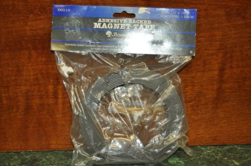 Vintage Baumgartens Adhesive-Backed Magnetic Tape  1/2&#034; x 10 ft Roll Made in USA