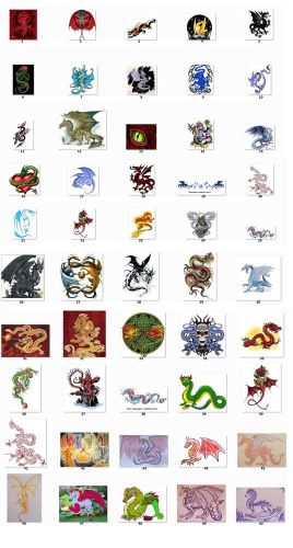 30 Personalized Dragons address labels 1 sheet of 30 labels (dr1)