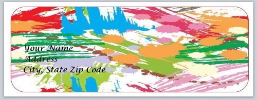 30 Paint Splashes Personalized Return Address Labels Buy 3 get 1 free (bo140)