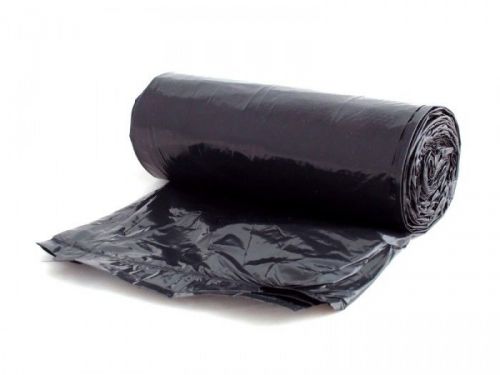 38 x 58 x 2.0 EQ, Black Can Liner, 100/cs,  60 gal Garbage Bags