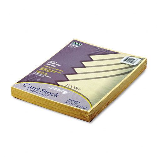 Pacon Array Card Stock, 65lb, Ivory, Letter, 100 Sheets/Pack, PK - PAC101186