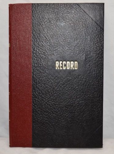 Vintage Record Ledger Journal 7 7/8&#034; x 5 1/4&#034;