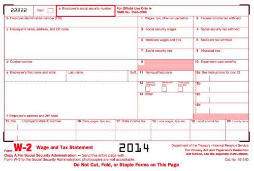 10 WISCONSIN 2014 OFFICIAL W-2 TAX FORMS + IRS TRANSMITTAL ORDER LASER INKJET
