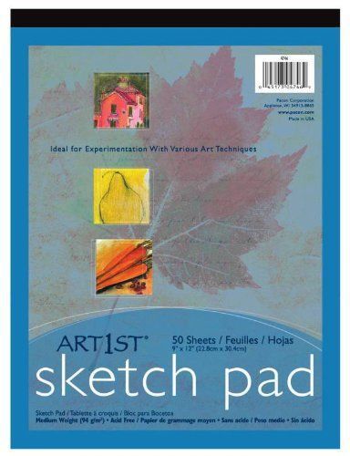 Art1st Sketch Pad - 50 Sheet - 3.32 Oz - 9&#034; X 12&#034; - 50 / Pad - White (pac4746)