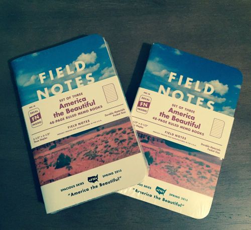 Field Notes Brand America the Beautiful Two Sealed 3 Packs With Decals