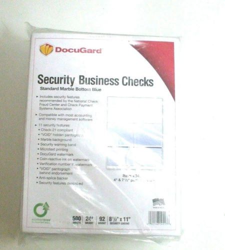 Docugard Security Business Checks Item 04517, 4 x 7.5 perfs from top