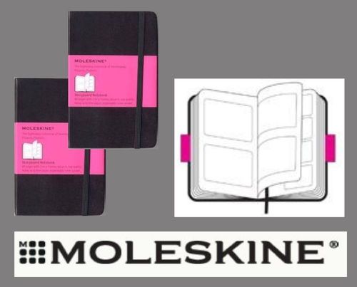 Set of 2 Moleskine sketch storyboard journals Pocket