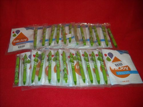 Lot of 24 Lime Paper Mate InkJoy – 300RT Retro Wraps Ball Point Pens (PM-07)
