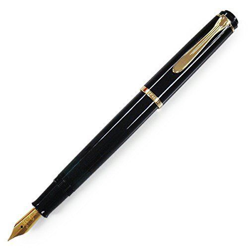 New Pelikan Fountain Pen classic M200 Black / Gold Nib Size B (bold) From Japan
