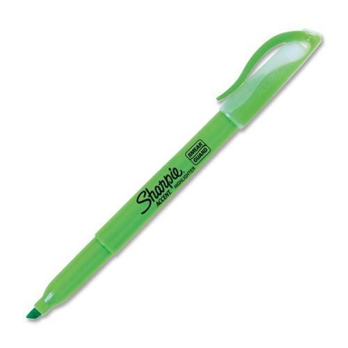 Sharpie accent highlighter green genuine sanford brand -added pens ship free! for sale