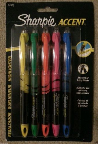 NEW 2 5 Pks 10 Sharpie Accent Assorted Colors Chisel Tip Highlighters 24575
