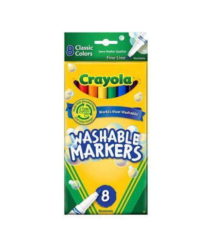 Crayola Washable Markers Fine Line - 8 count (Back to School Deal)