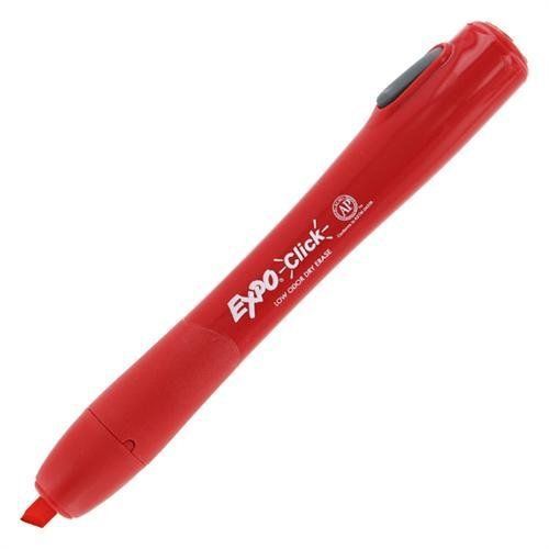 Expo click dry erase marker, chisel tip, red - chisel marker point (1767507) for sale