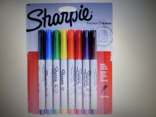 Sharpie Precision Ultra Fine Point Assorted Permanent Markers (Pack of 8)