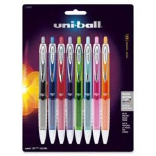 Sanford uni-Ball 207 Retractable Gel Pens Medium Point Assorted 8 Count