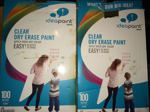 Idea Clear Dry Erase Board Paint Easy to Apply and Erase for Office  or Home