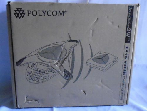 New!!! Polycom SoundStation 2W 2.4 GHz Wireless Conference Phone #2200-07880-001