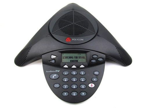 Clean Polycom SoundStation 2W Wireless Conference Phone w/ Power 2201-67800-022