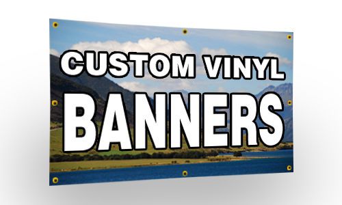 2&#039; x 5&#039; custom vinyl banner printing from  ca - 1 day turn around, 720 x 720 res for sale