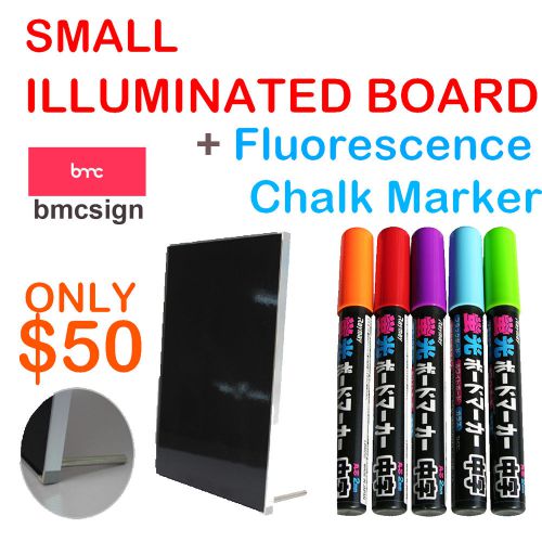 Desk illuminated boards + fluorescence chalk marker for sale