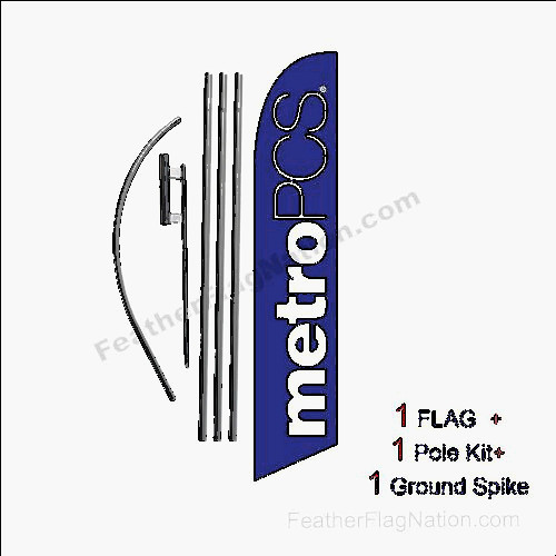 pick pole for sale, Metropcs authorized dealer feather banner flag kit with pole+spike