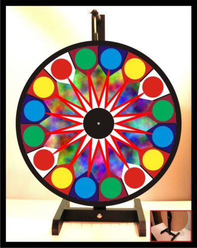 Prize wheel 18&#034; spinning tabletop portable tie dye for sale