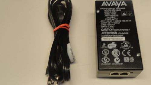 ZZ5: Avaya 1151B1 48V POE Power Supply + Power Cord Cable