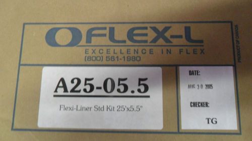 25&#039; x 5&#034; Diameter Aluminum Chimney Liner Flexi-liner KIT 25&#039;