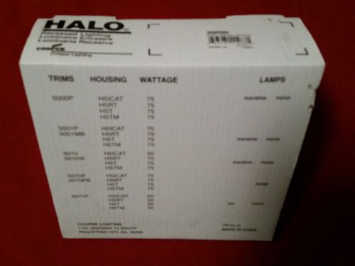 Halo 5000SN 5-Inch Open Splay Trim Recessed Lighting in  Satin Nickel Finish