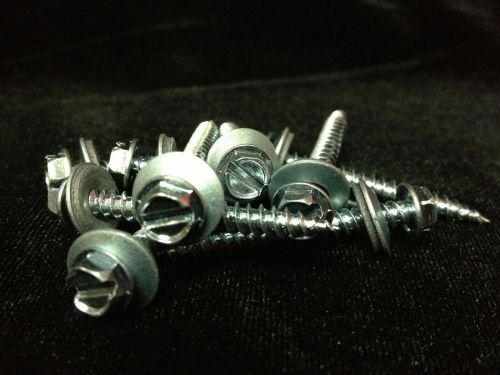(1000) 8 x 1-1/2 hex head sheet metal screws neoprene washer (roofing screws) for sale