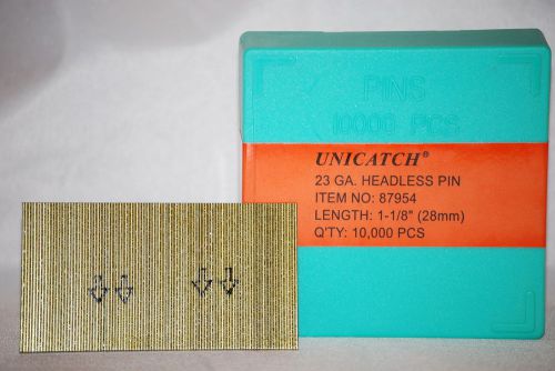 1 pack 1-1/8&#034; 23 ga.pins nails to fit all 23 gauge pinners 10,000 total for sale