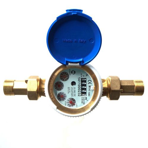 FERRO Water meter for House and Garden various connectors 4m3/h ANTIMAGNETIC