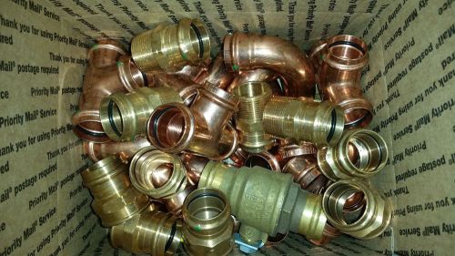 Propress fittings lot of 37 1&#034; fittings for sale