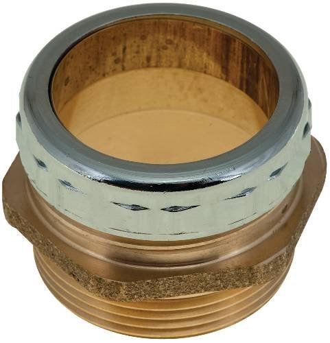 Six 1-1/2&#034;  dwv brass trap adapter  slip joint x mip or sweat new for sale