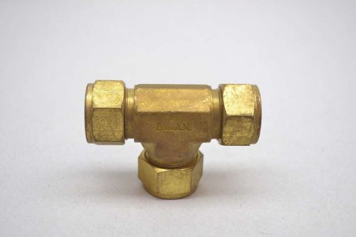 Swagelok brass 3/4x3/4x3/4in tube tee union fitting d430483 for sale