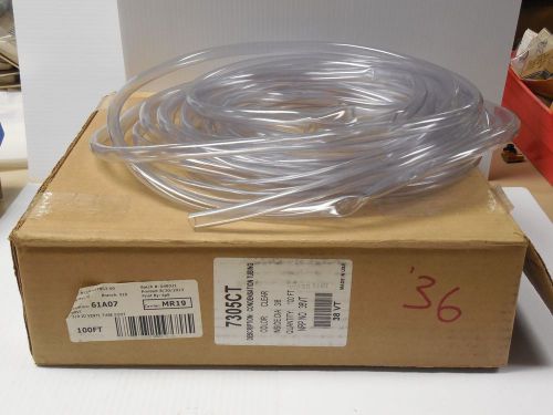 NEW NO NAME CLEAR VINYL CONDENSATION TUBING 7305CT 3/8&#034; ID 50&#039; FT 38VT