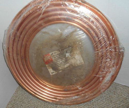 Nip 5/8 o.d. copper tubing  50 foot.sealed in original pkg.streamline mueller for sale
