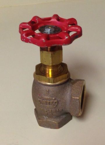 1&#034; 250 psi united randleman brass angle valve 125 wsf 200 wog 126sul for sale